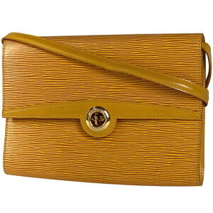 Louis Vuitton Pochette Arches Clutch Shoulder Bag Epi Tassili Yellow